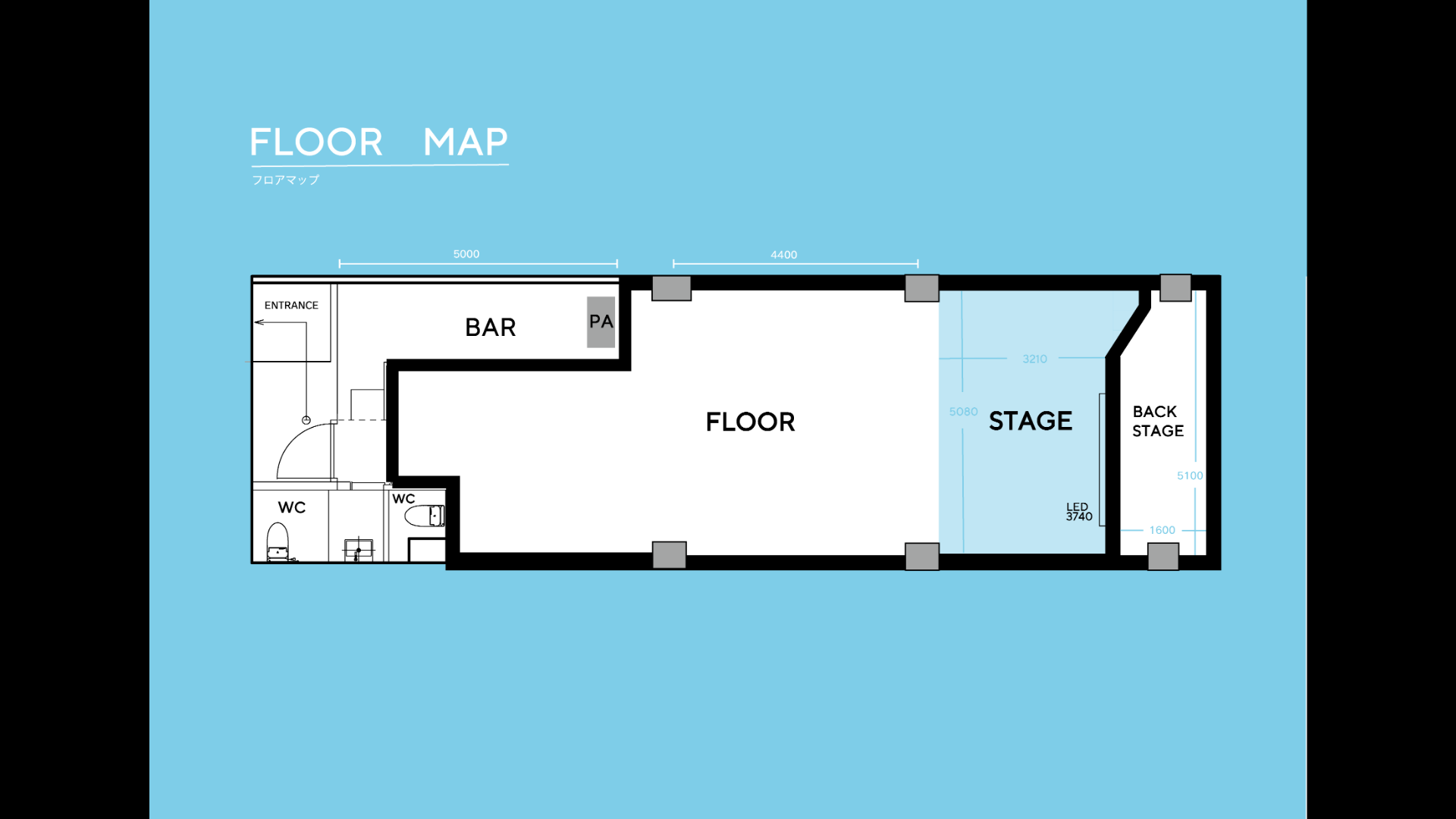 BLVCK WATER ｜ イベント会場検索サイト ｜ VENUE LINK